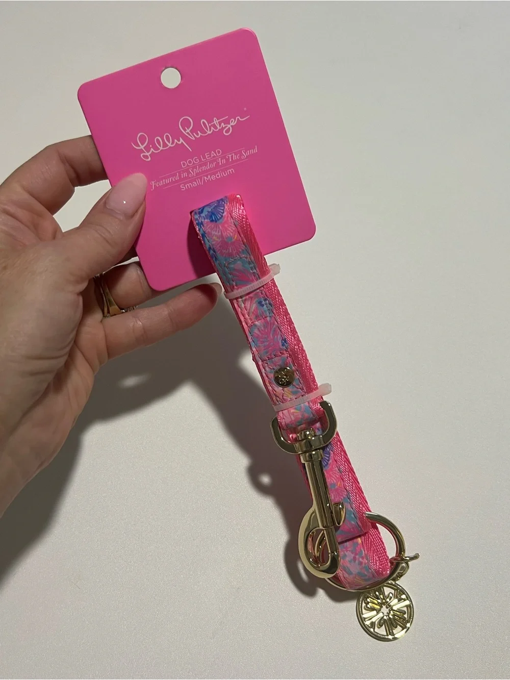 Lilly Pulitzer NWT Dog Leash Splendor In The Sand Size S/M New